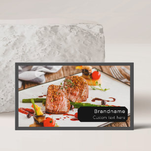 Flera fotochef cateringkock mat professionell visitkort