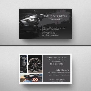 Flera foton Auto Service & Reparation Professionel Visitkort