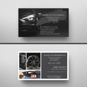 Flera foton Bildetaljering Tuning Professionell Visitkort