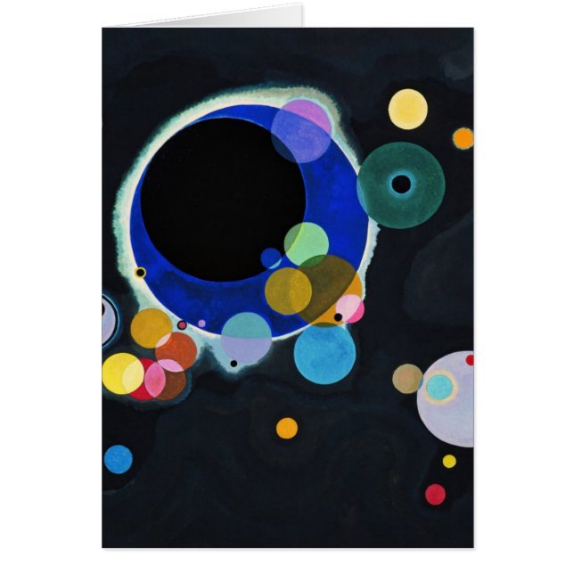 Flera kretsar hälsningskort (Framsidan)