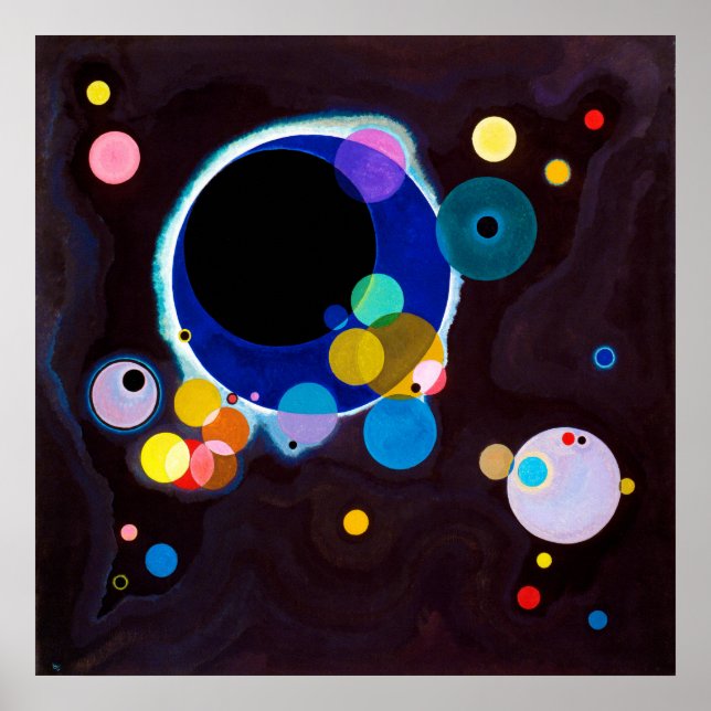 Flera kretsar, Wassily Kandinsky Poster (Framsidan)