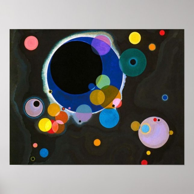 Flera kretsar Wassily Kandinsky Poster (Framsidan)