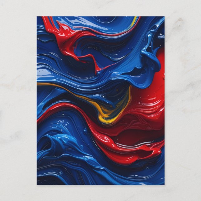 Flera lager av färg vykort (Framsida)