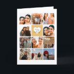 Flera Photo Collage Best Friend Grattis på födelse Kort<br><div class="desc">Skapa din egen design med flera foton av din vän.</div>