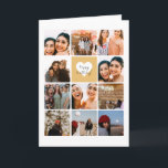 Flera Photo Collage Best Friend Grattis på födelse Kort<br><div class="desc">Skapa din egen design med flera foton av din vän.</div>