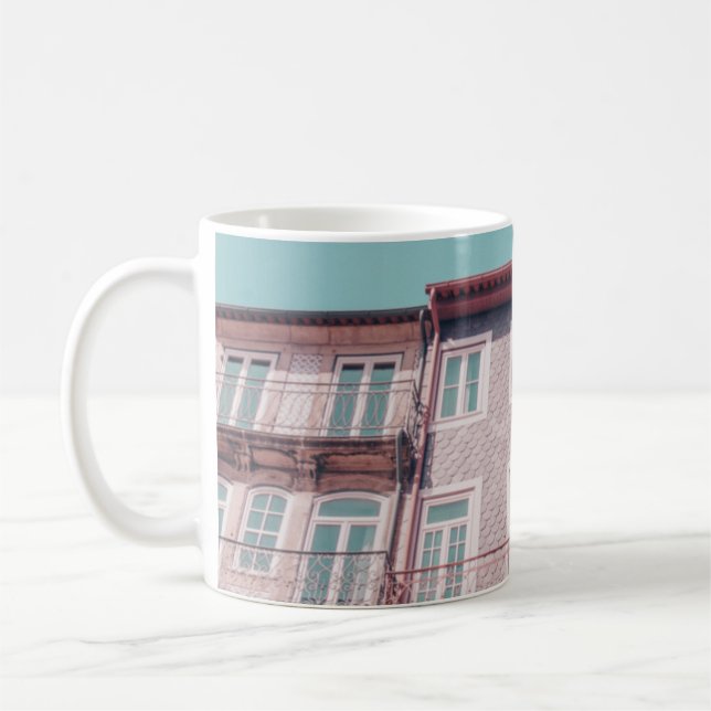 FLERA ROSA HOUSES with GLASS WINDOWS Kaffemugg (Vänster)