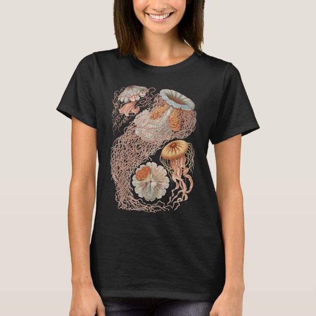 Flera strängiga maneter i en grupp t shirt (Framsida)