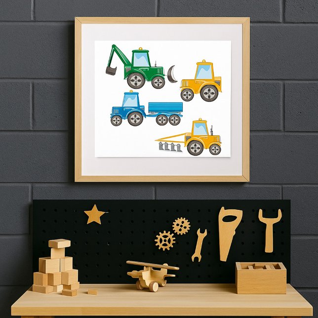 Flera traktorer poster (Skapare uppladdad)