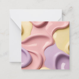 Flerbrukskort i stilren grafik anteckningskort