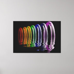 flerdimensionell abstrakt canvastryck