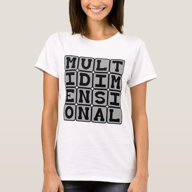 Flerdimensionell, Många Dimensioner Tee (Framsida)