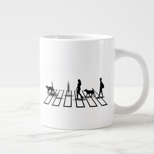 Flerdimensionerna korsar.w jumbo mugg (Höger)