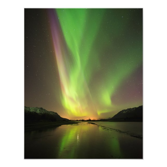 Flerfärgad Aurora Fototryck (Framsidan)
