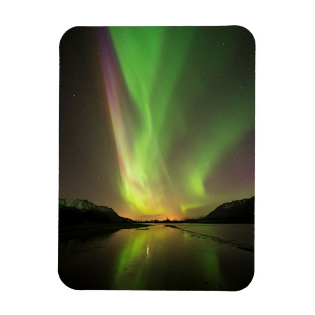 Flerfärgad Aurora Magnet (Vertikal)