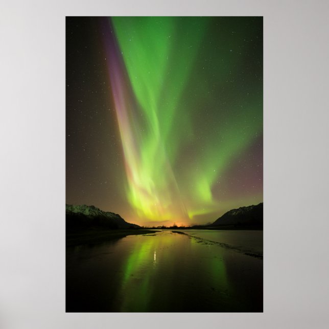 Flerfärgad Aurora Poster (Framsidan)