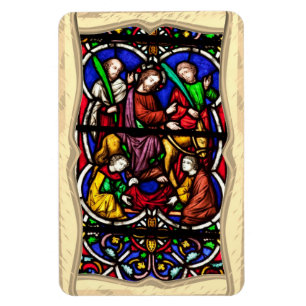 Flerfärgad Bibel Scen Magnet