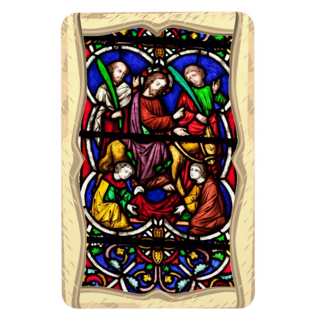 Flerfärgad Bibel Scen Magnet (Vertikal)