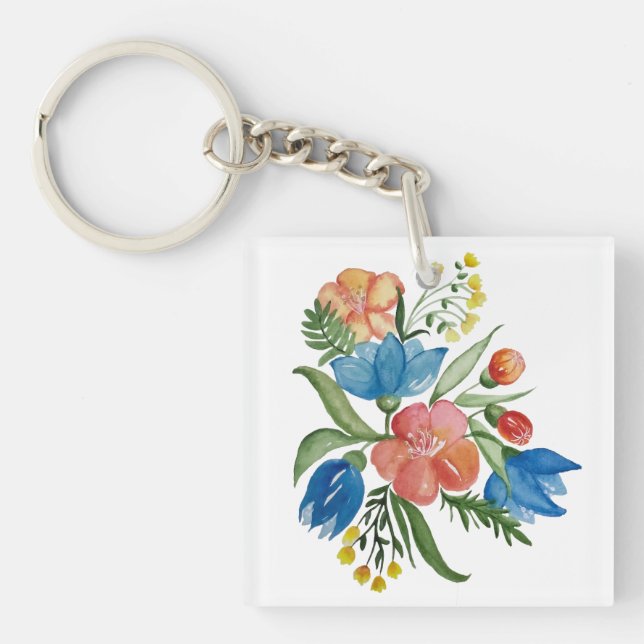 Flerfärgad blombukett (Framsidan)