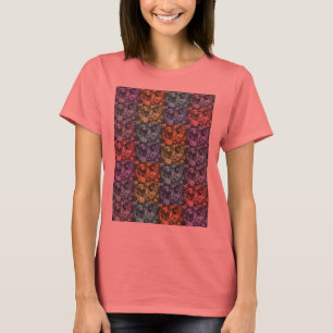 Flerfärgad Blommigt - skiva T Shirt