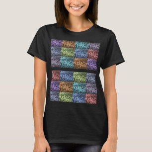 Flerfärgad Blommigt - skiva T Shirt