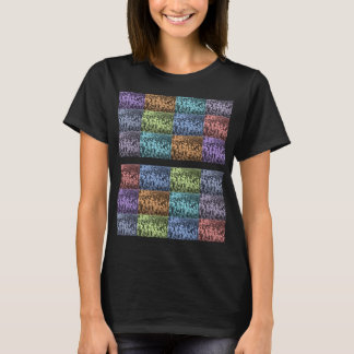 Flerfärgad Blommigt - skiva T Shirt