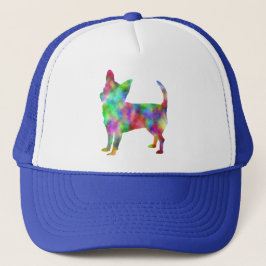 Flerfärgad Chihuahua-mössa Truckerkeps