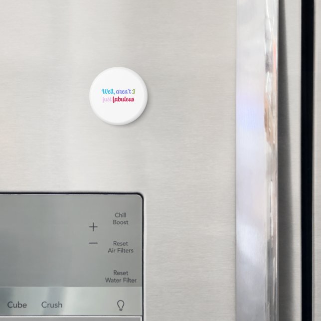 Flerfärgad Cool Font och Sassy Mening Magnet (In Situ (Fridge))