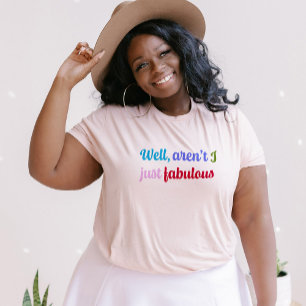 Flerfärgad cool stil och sassy talesätt t shirt
