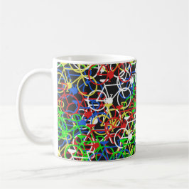 Flerfärgad cykelmugg kaffemugg