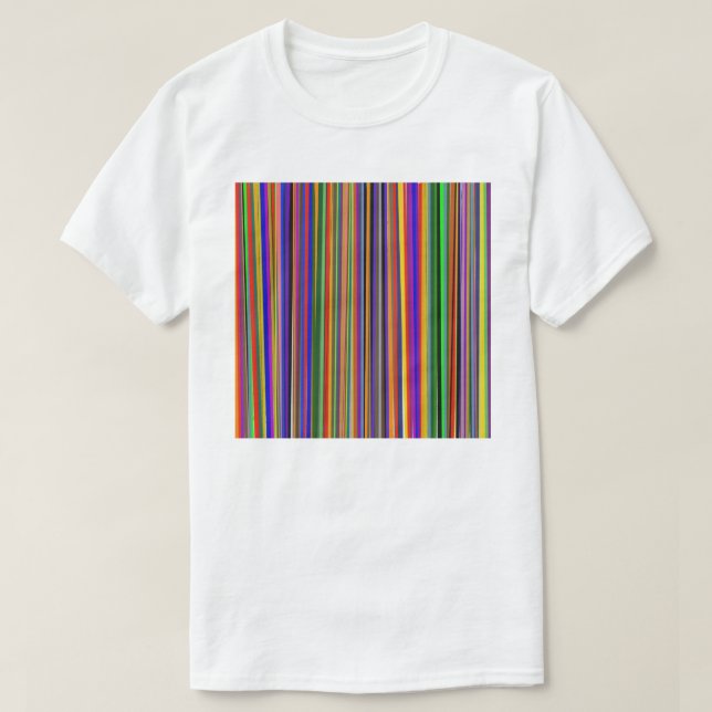 Flerfärgad design på vit t-shirt (Design framsida)