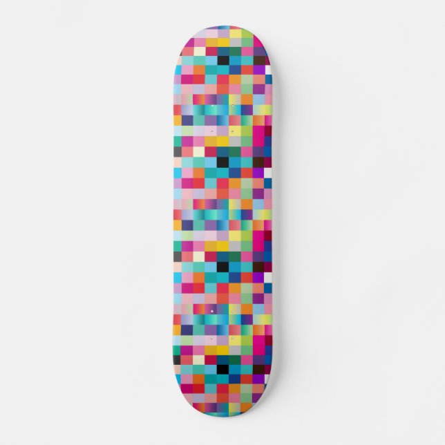 Flerfärgad design skateboard bräda 21,5 cm (Framsida)