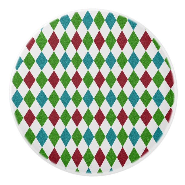 Flerfärgad diamanglitter knopp (Framsidan)