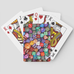 flerfärgad dice casinokort
