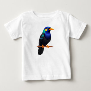Flerfärgad exotisk fågel t shirt