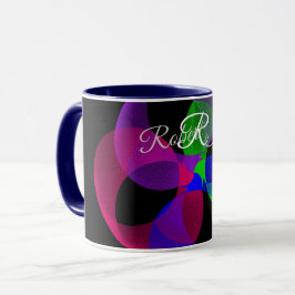 Flerfärgad Geometrisk Fusion Kaffe Mugg