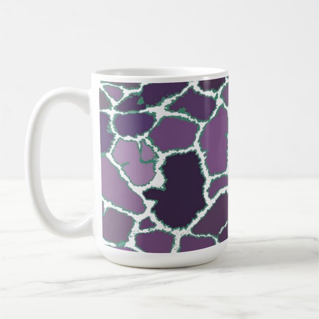 Flerfärgad Giraffpälsmönster Kaffemugg (Vänster)