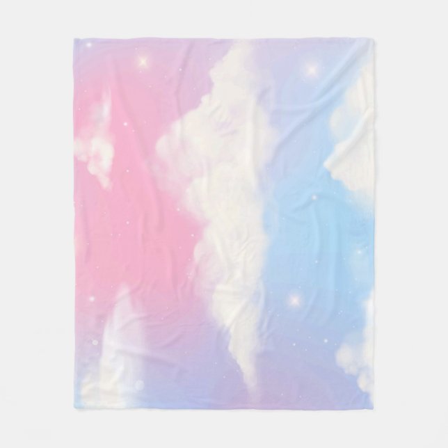 Flerfärgad, grumlig filt (Framsidan)