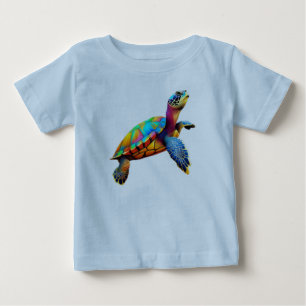 Flerfärgad havssköldpadda t shirt