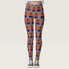 Flerfärgad julgran - Leggings
