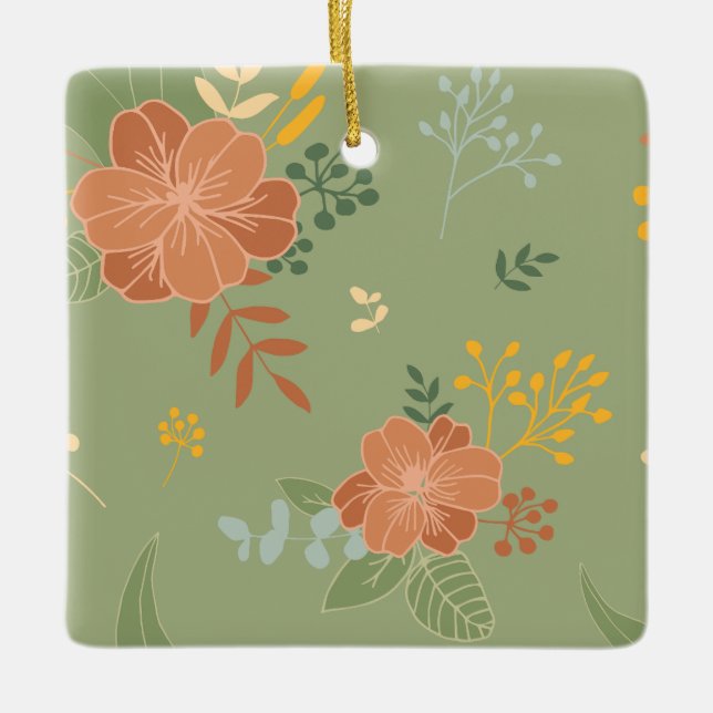 flerfärgad julgransprydnad keramik (Framsida)