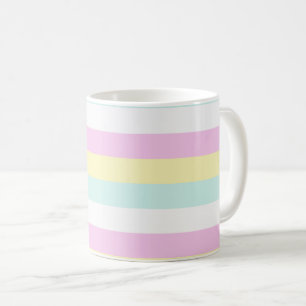 Flerfärgad, kantad design, kantskärmsruta kaffemugg