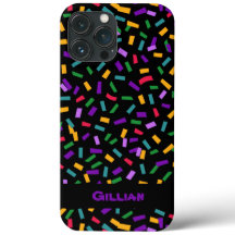 flerfärgad konfektion på svart