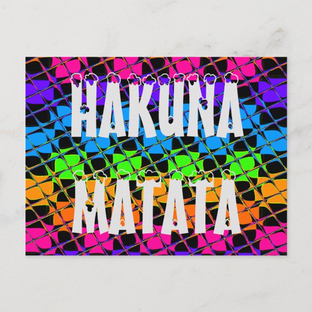 Flerfärgad kontrollerad regnbåge spegel-bild vykort (Framsida)