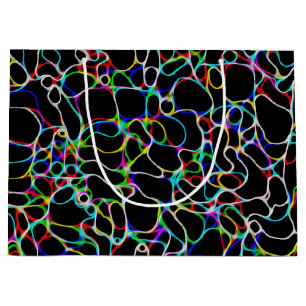 Flerfärgad kurvlinje Mönster