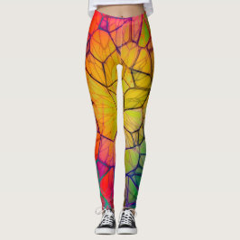 Flerfärgad Leggings