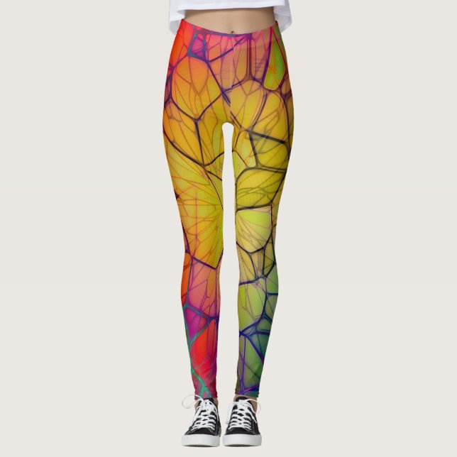 Flerfärgad Leggings (Framsida)