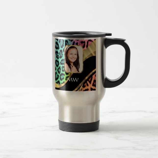 Flerfärgad leopard resemugg (Höger)