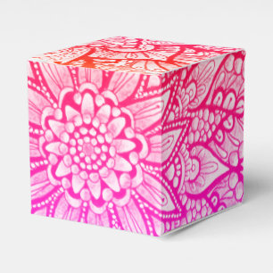 Flerfärgad Mandala-design Original konst Presentaskar