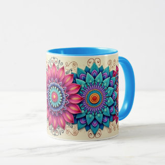 Flerfärgad Mandala Mugg