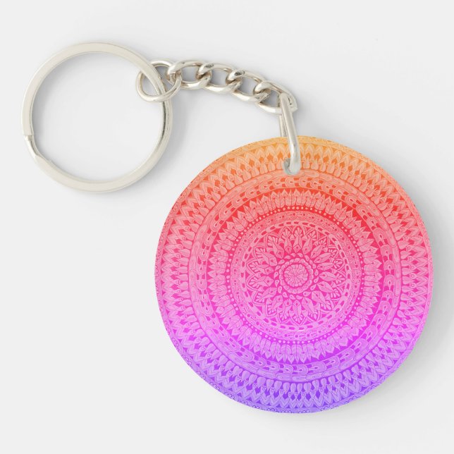 Flerfärgad Mandala Originalkonst  (Framsidan)